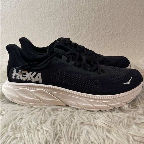 HOKA Men's Arahi 7 Stability Shoe Black & White Size 11.5D NEW - Picture 5 of 15